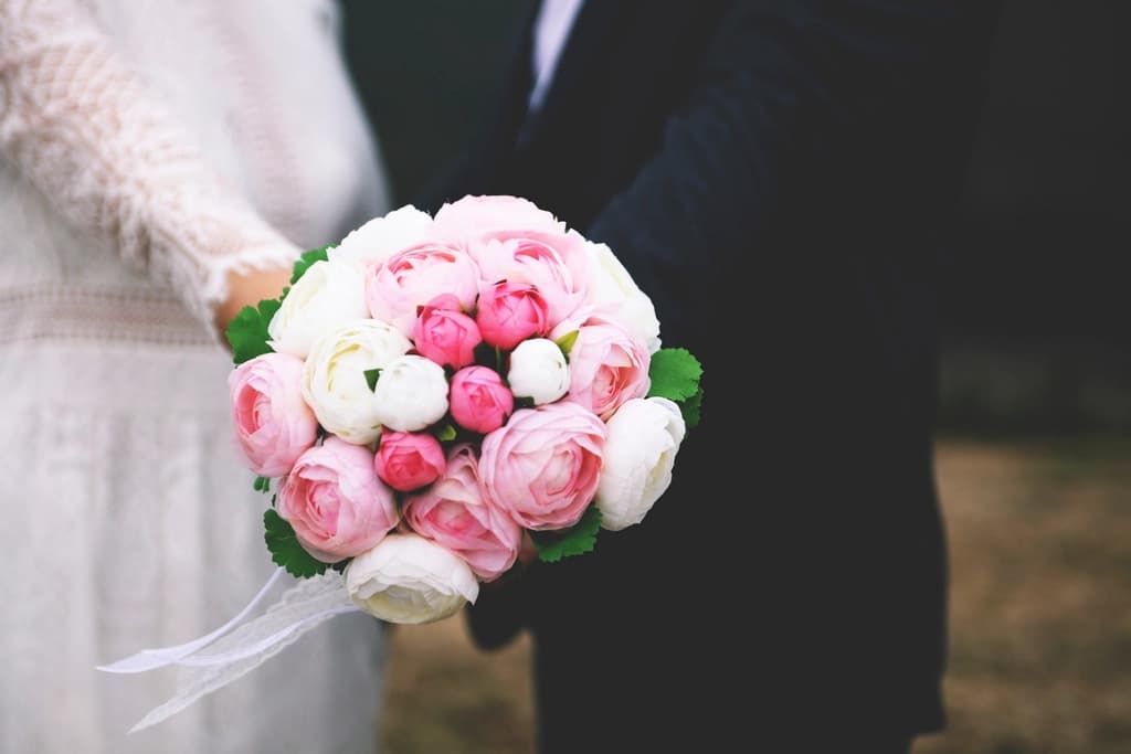 Detailaufnahme einer Hochzeit